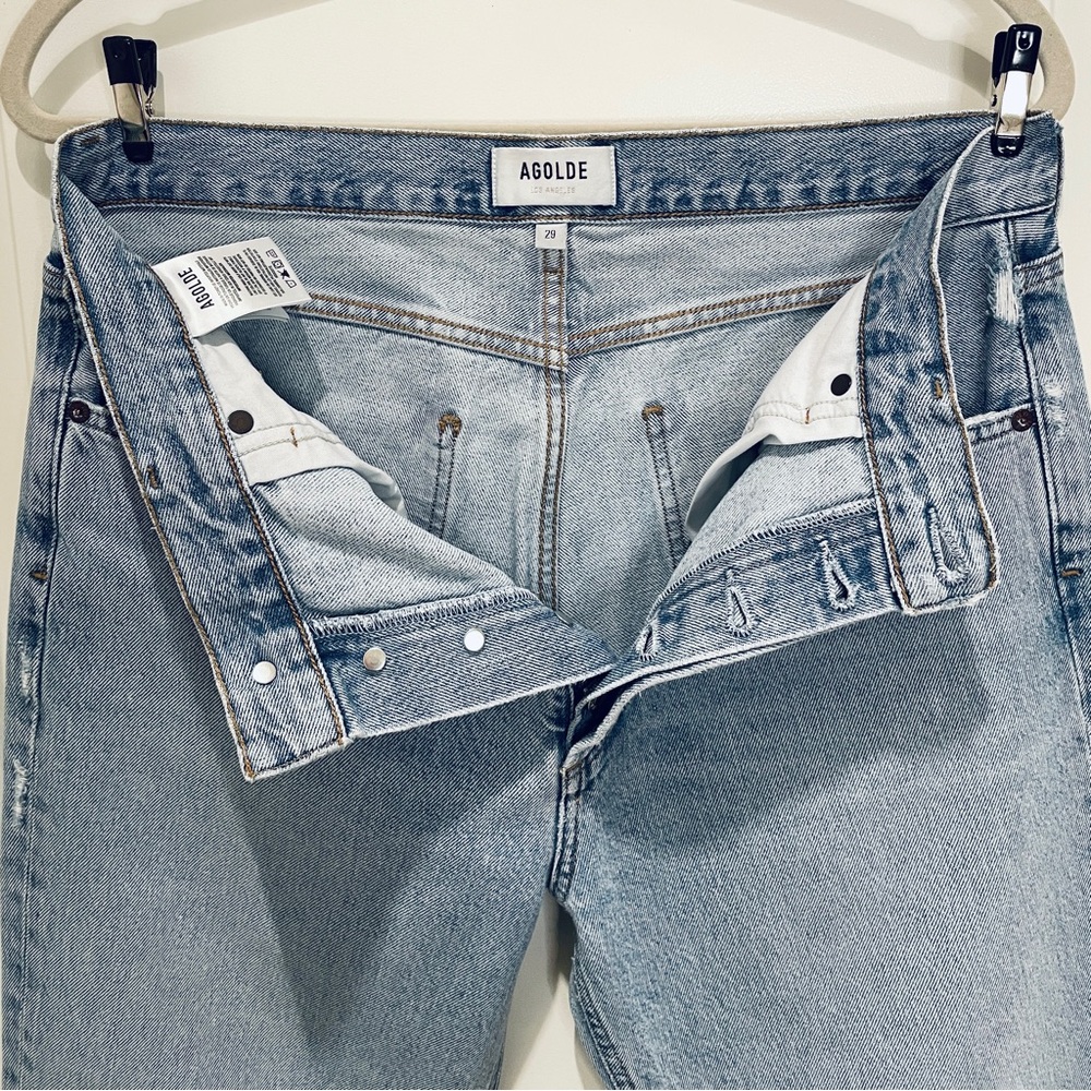 AGOLDE Ripley Cotton High-Rise Straight Jeans in Riptide - Picture 7 of 9